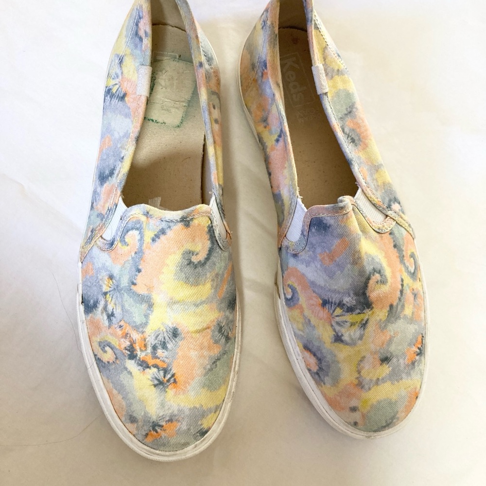 Keds multicolor slip on sneakers tie-dye size 8.5 - Picture 2 of 4